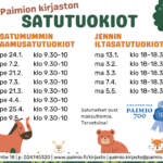 Kevään 2025 satutuokioiden mainos.