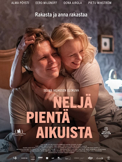 Neljä pientä aikuista - dvd:n kansikuva.