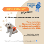 Tule lukemaan lukulemmikille! -mainos.