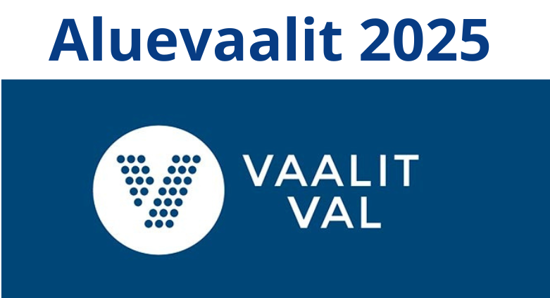 Vaalit-logo ja teksti Aluevaalit 2025